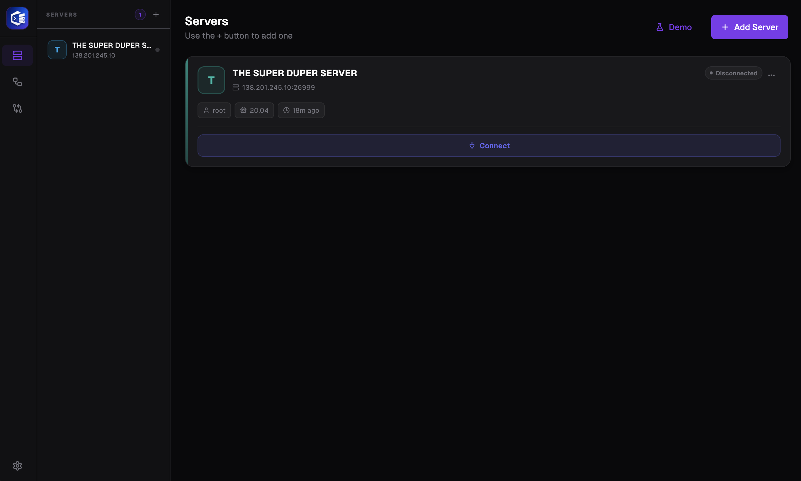 Configure nginx and apache 1 - connect and open panel