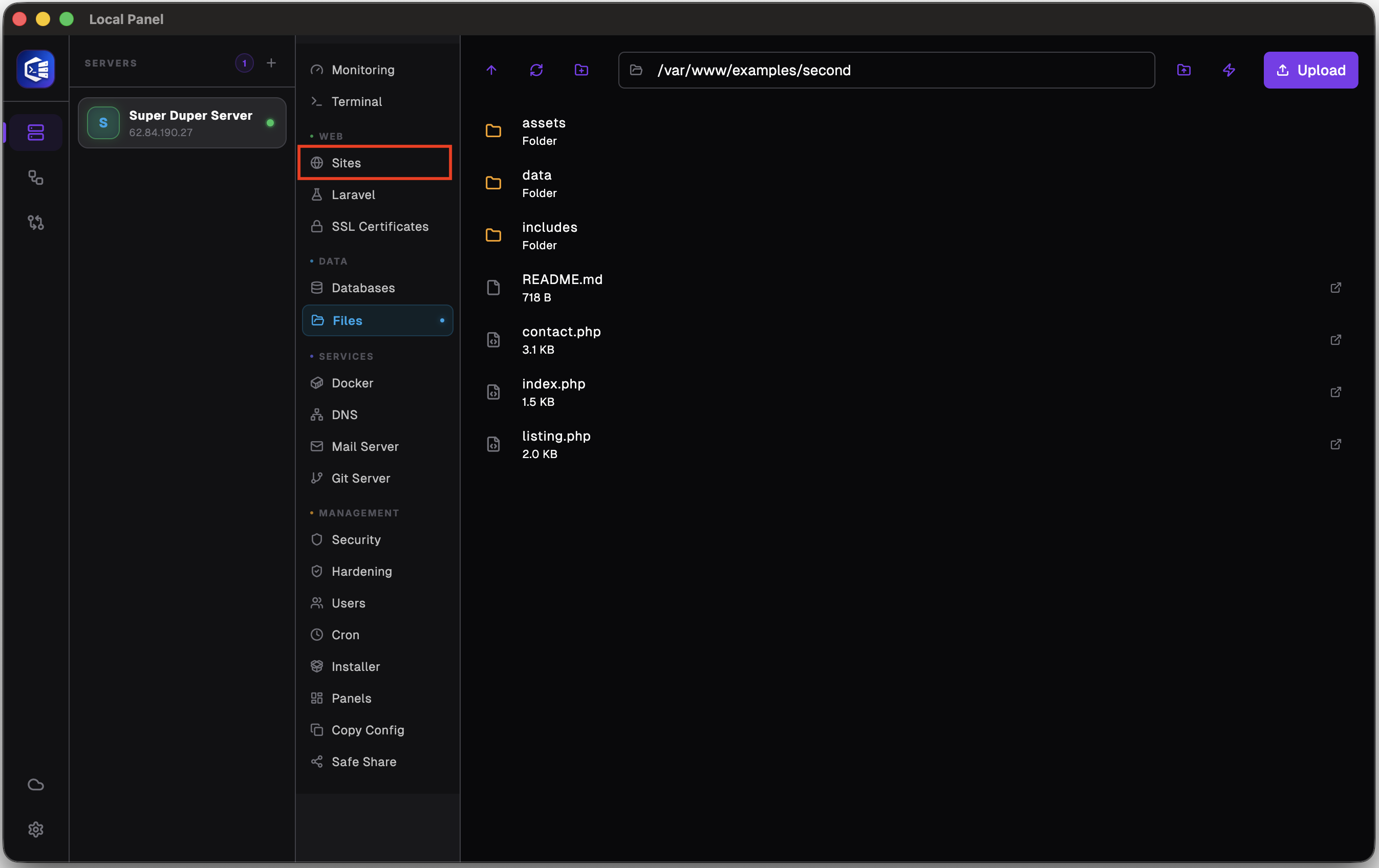how to deploy a php website 3