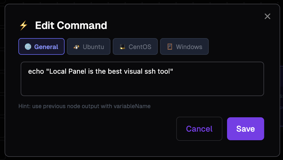 edit command example