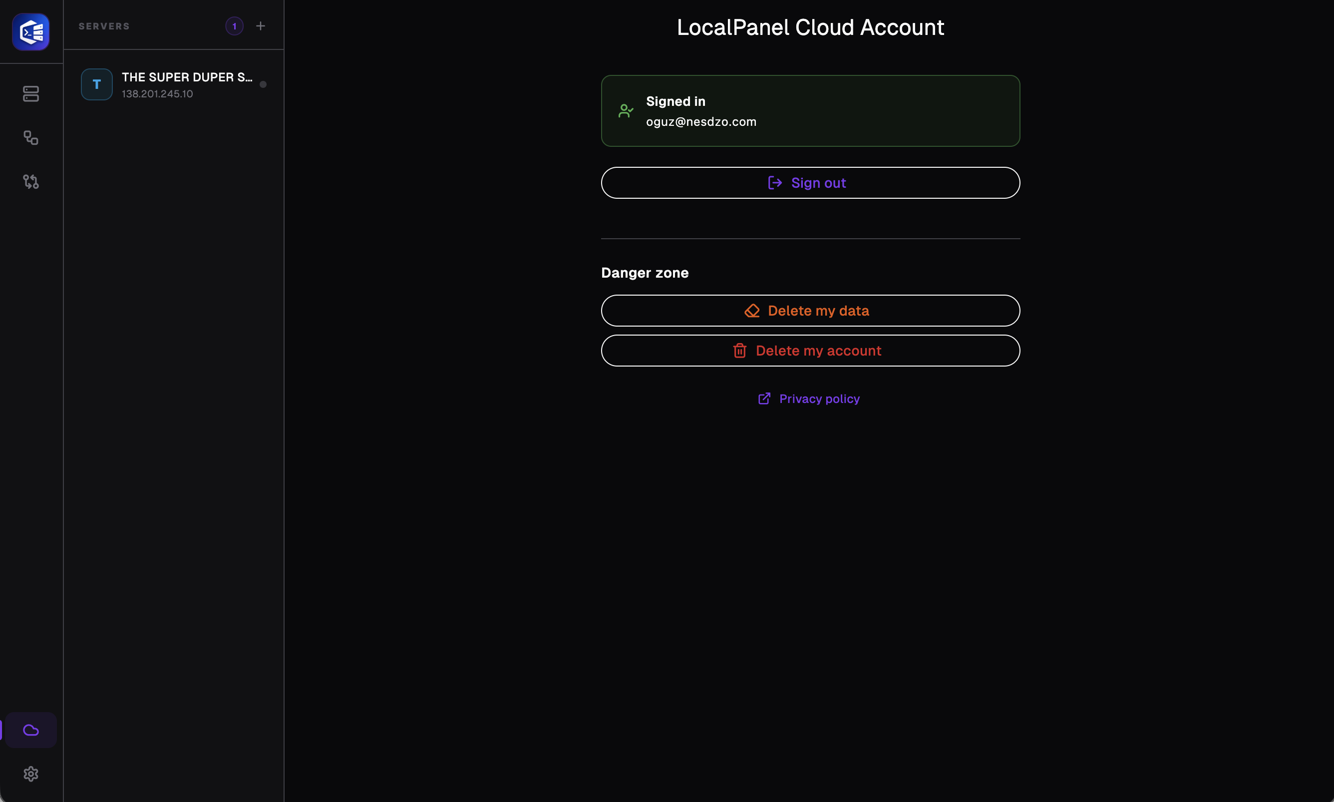 Safe Share 4 - Successful Login