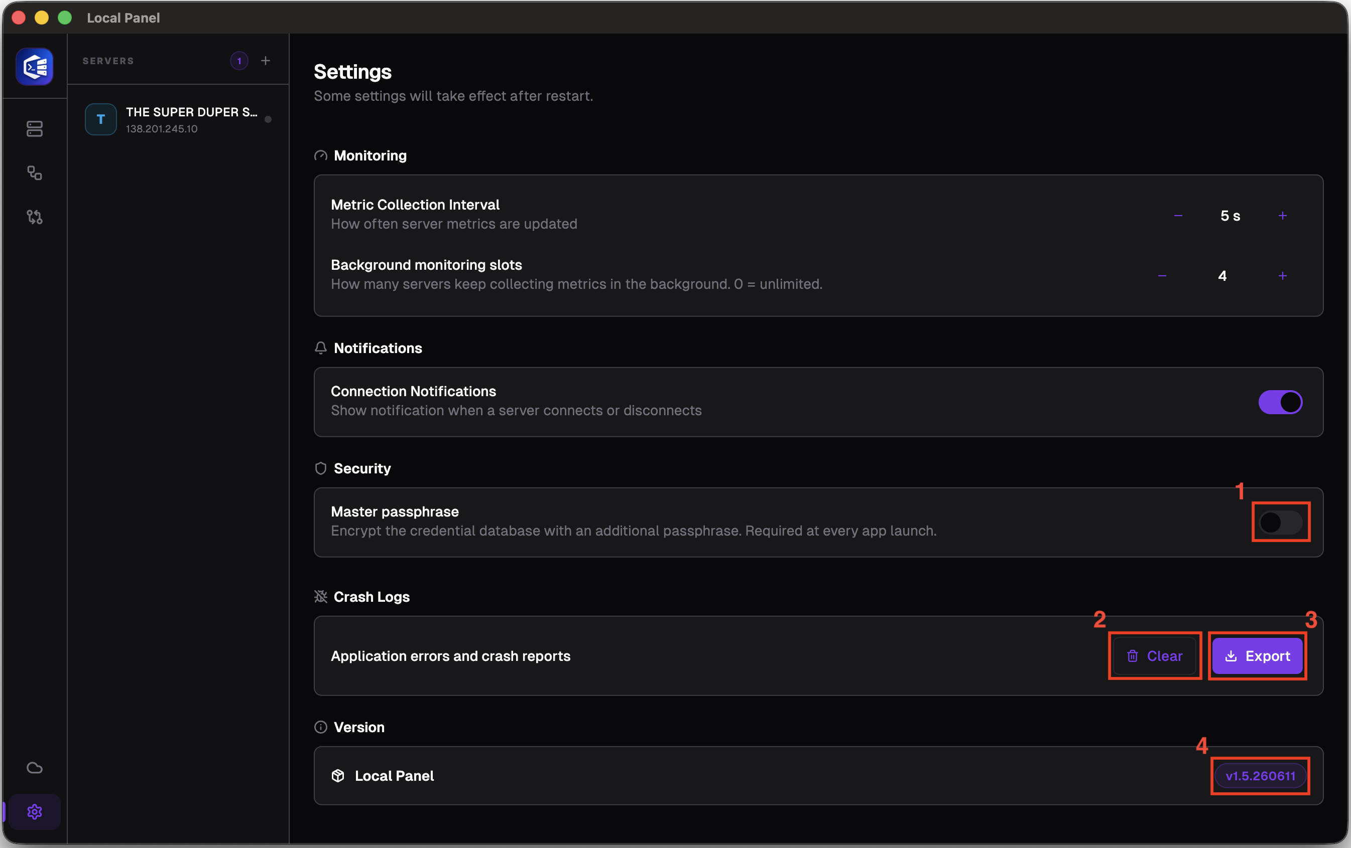 Settings Screen 2